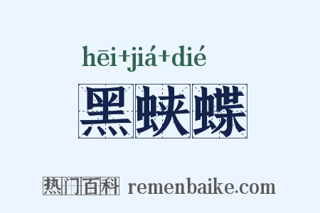 黑蛱蝶是什么意思的图片